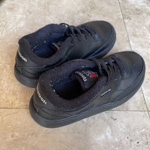 Reebok Classic black sneakers, one of a kind. Light weight toddler size 9